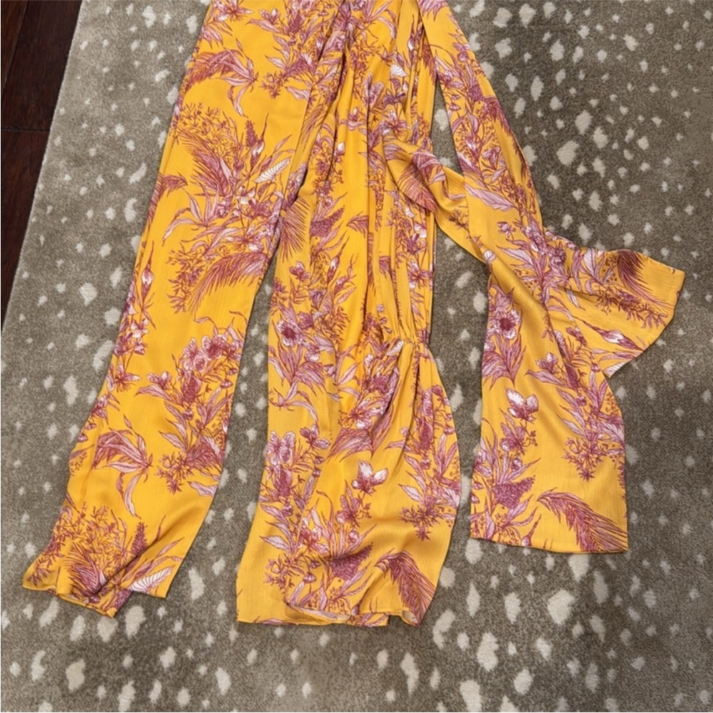 Alexis Tuscan Palm Kamiko Sleeveless Jumpsuit. Size XS NWT - Picture 6 of 9